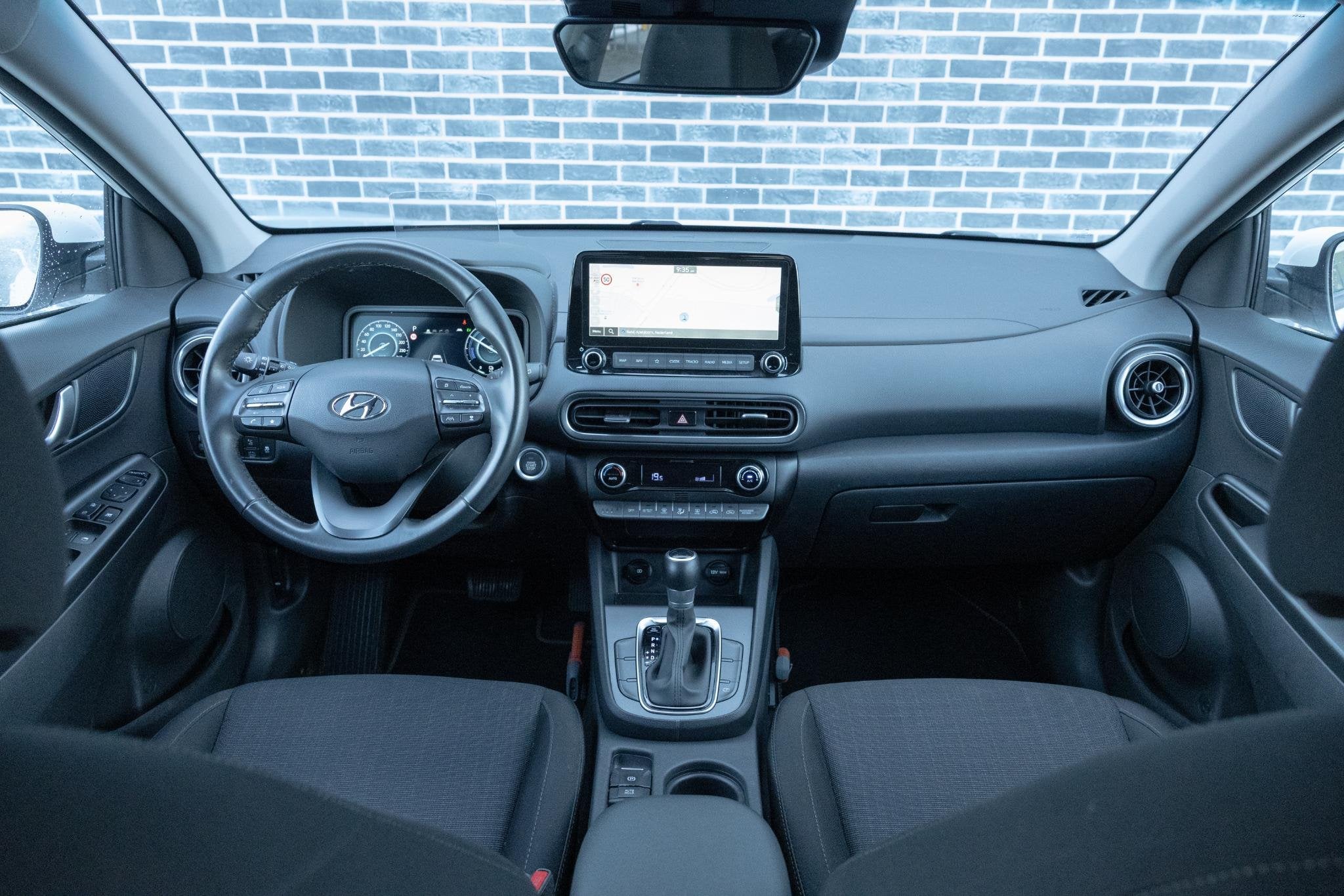 Hyundai Kona 1.6 GDI HEV Fashion | Krell Audio | Head-up Dis, Auto's, Dealer onderhouden, Stof, Gebruikt, 2 kWh
