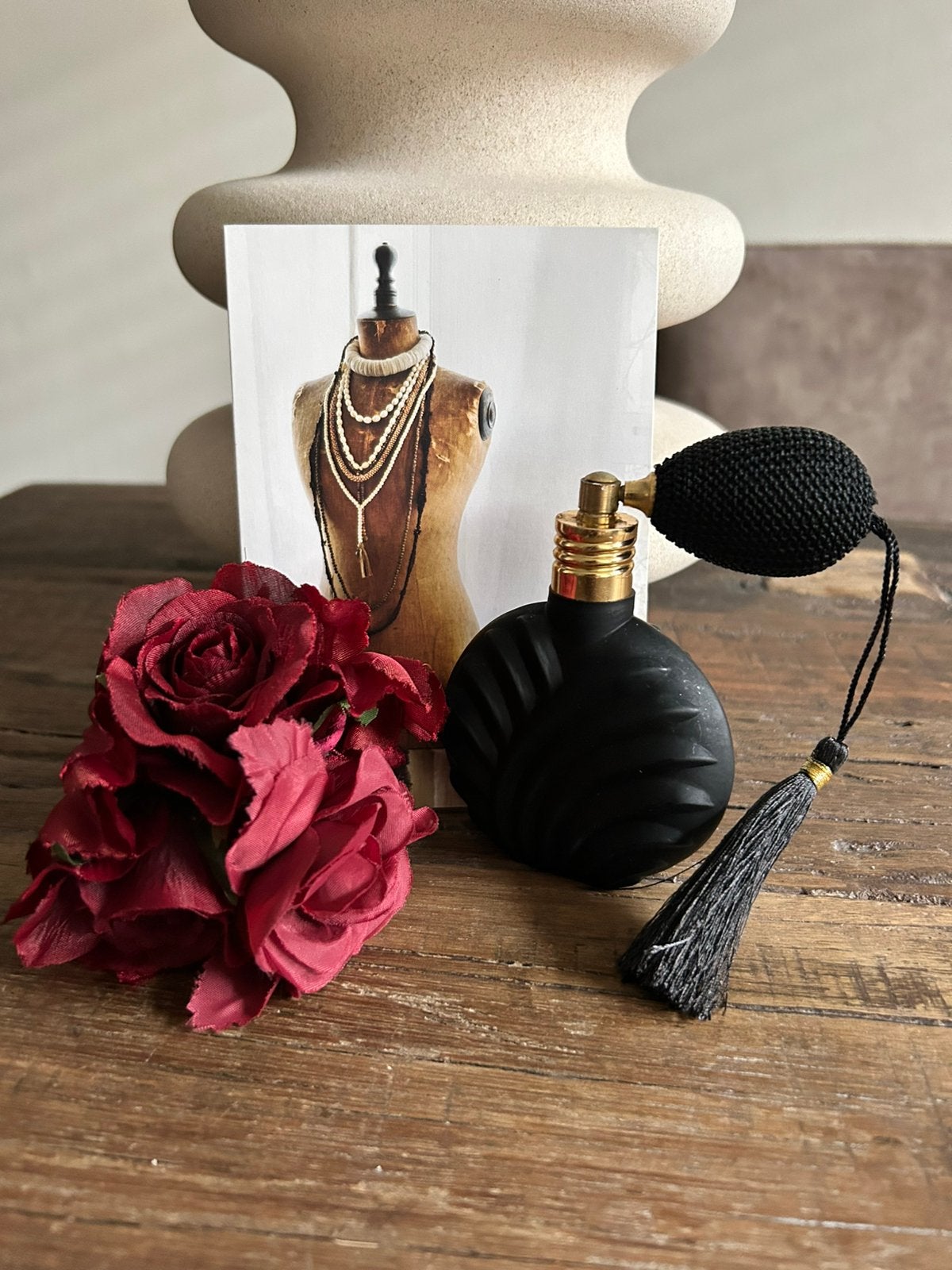 MOOIE OUDE CORSAGE PLUS PARFUM VERSTUIVER …, Antiek en Kunst, Antiek | Kleding en Accessoires, Ophalen of Verzenden, Dames