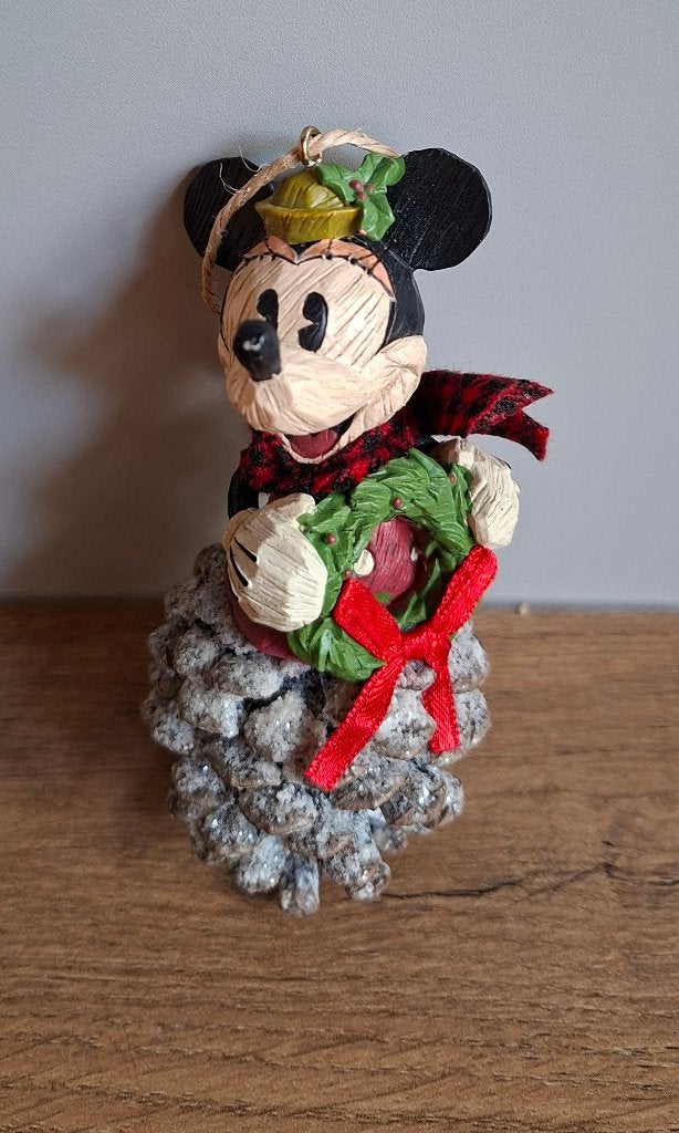 Mickey kerstornement Tree Farm, Ophalen of Verzenden, Mickey Mouse, Zo goed als nieuw, Beeldje of Figuurtje