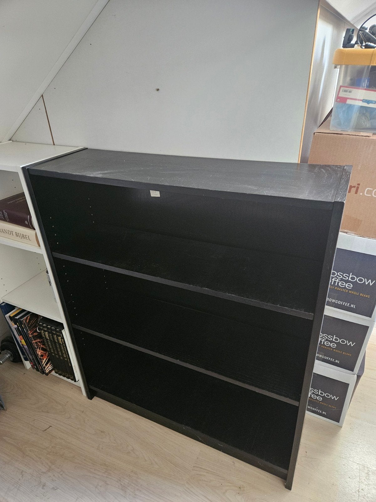 Zwart Boekenkast Billy Ikea, Ophalen, Met plank(en), Gebruikt, 100 tot 150 cm