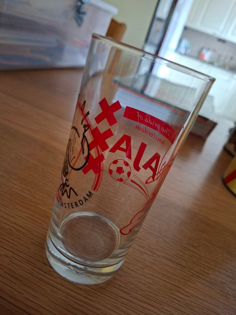 glas Ajax the pride of Amsterdam, Ophalen of Verzenden, Zo goed als nieuw, Ajax, Overige typen