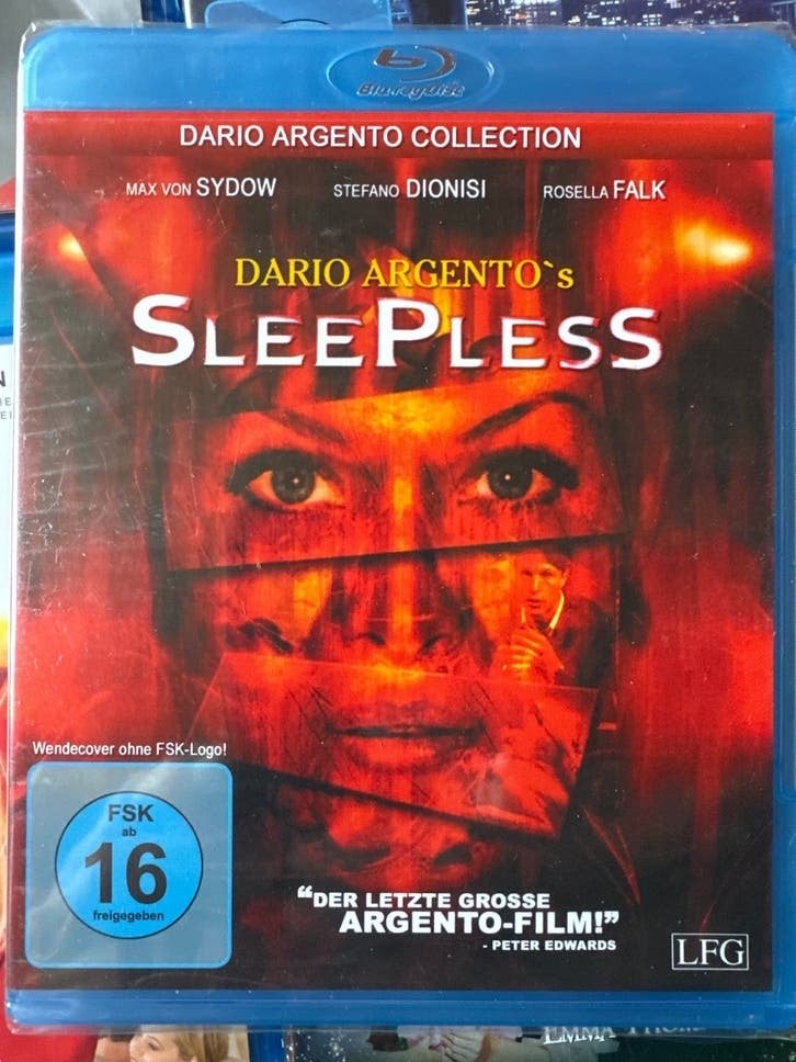 Dario Argento's Sleepless Blu-ray, Engels, Vanaf 16 jaar, Film, Ophalen of Verzenden