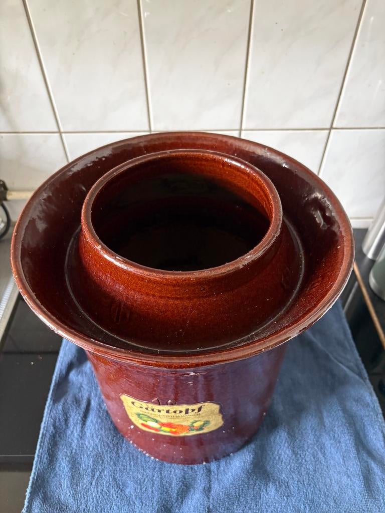 Garttopf inmaak pot voor zuurkool, Huis en Inrichting, Keuken | Potten en Pannen, Ophalen, Nieuw, Overige materialen, Pot, Bus of Blik