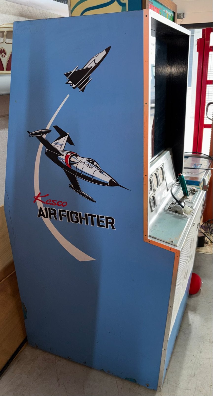Kasco Air Fighter Arcade Kast - Vintage Vliegsimulator, Verzamelen, Ophalen, Gebruikt