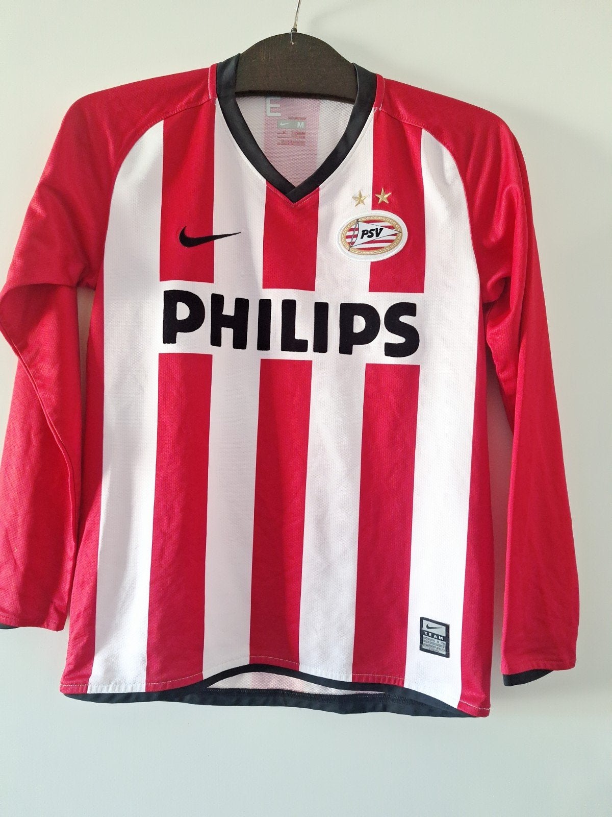 PSV Thuisshirt Rood Wit Maat M (140-152 cm) Leeftijd 10-12, Maat M, Ophalen of Verzenden, Gebruikt, Shirt
