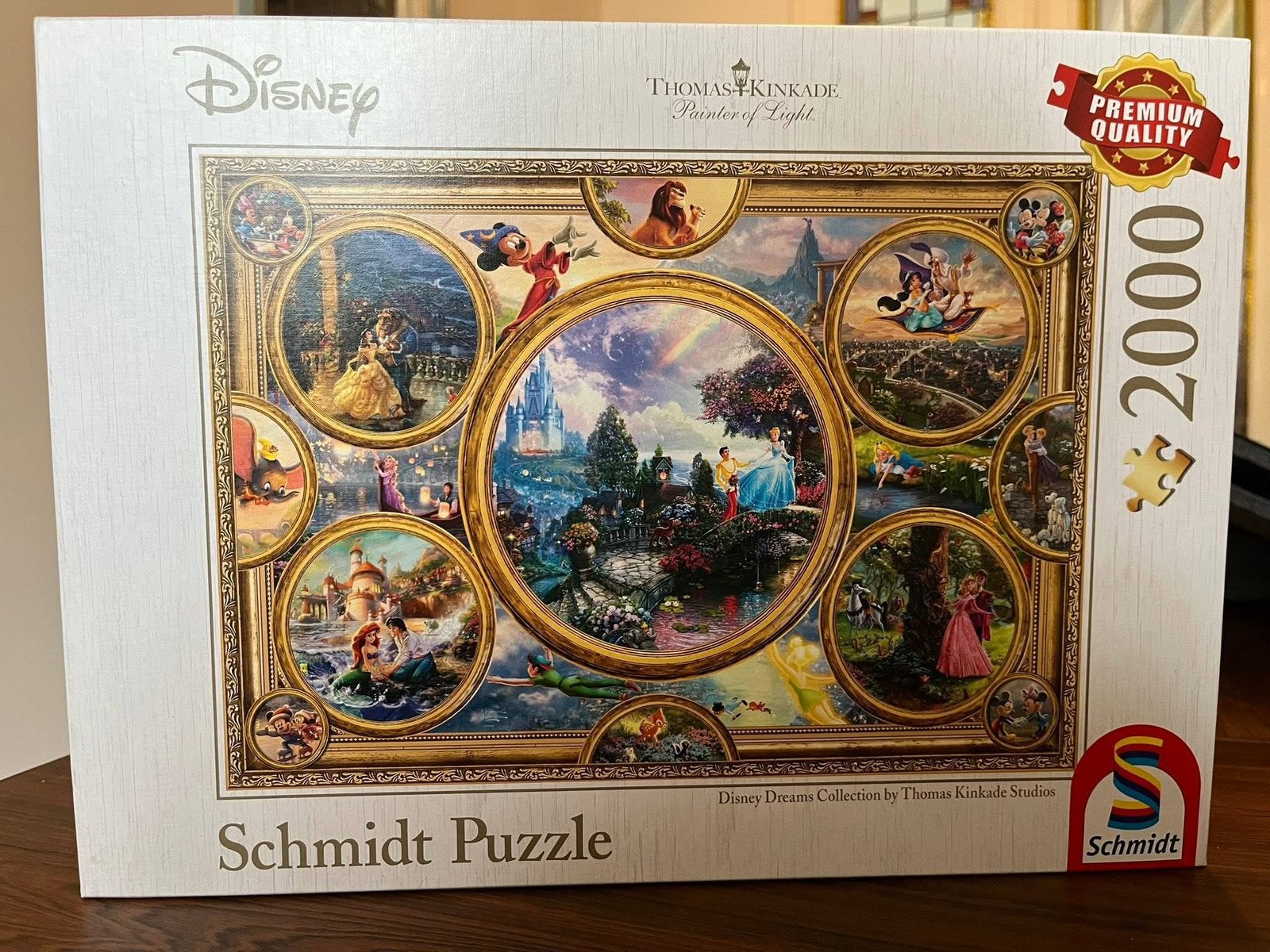 Disney Thomas Kinkade Schmidt puzzle 2000 stukjes, Hobby en Vrije tijd, Denksport en Puzzels, Ophalen of Verzenden, Meer dan 1500 stukjes