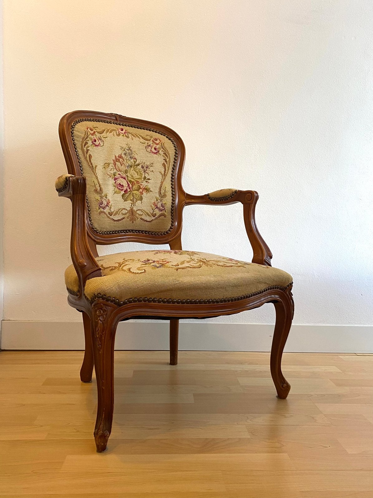 Fauteuil Louis XV stijl stoel vintage antiek, Antiek en Kunst, Ophalen