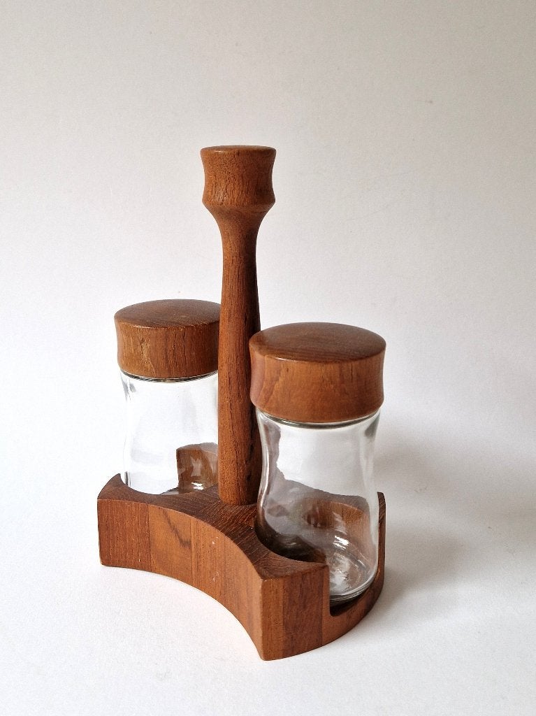 Digsmed Denemarken - Teak kruidenrek - 60s/70s, Antiek en Kunst, Ophalen of Verzenden, Overige typen, Bruin, Hout