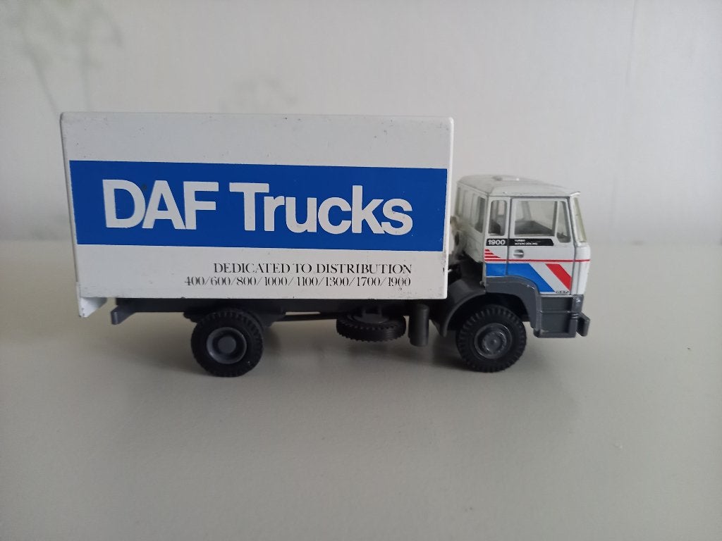 Daf 1900 bakwagen intro brussel 1986, Hobby en Vrije tijd, Modelauto's | 1:50, Ophalen of Verzenden, Zo goed als nieuw, Bus of Vrachtwagen