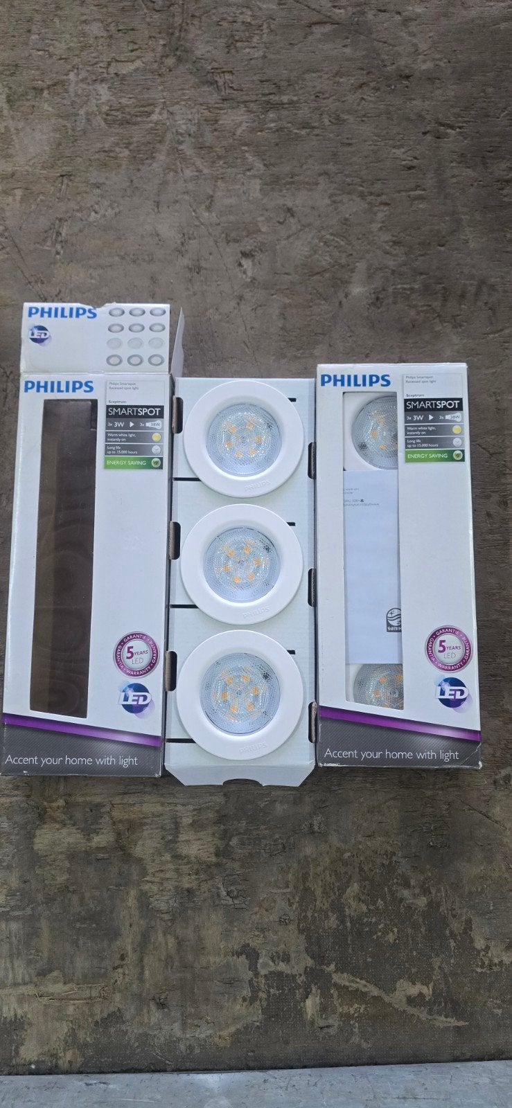 6x philips led spots, Huis en Inrichting, Lampen | Spots, Ophalen of Verzenden, Nieuw