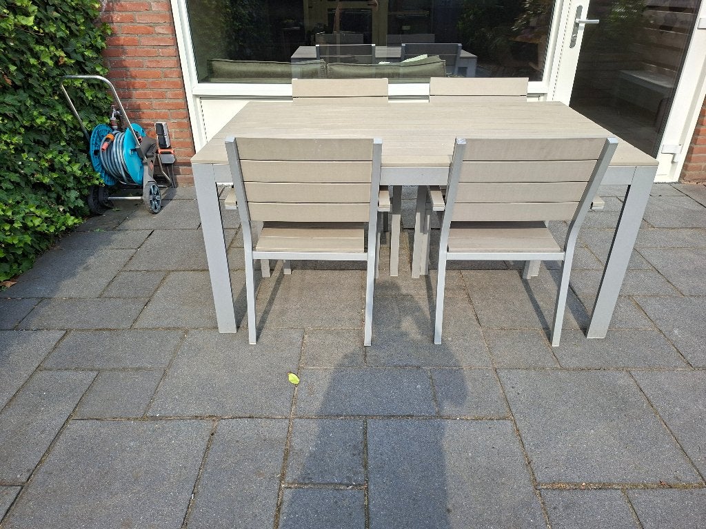 Tuinmeubel, Ophalen, 4 zitplaatsen, Gebruikt, Aluminium