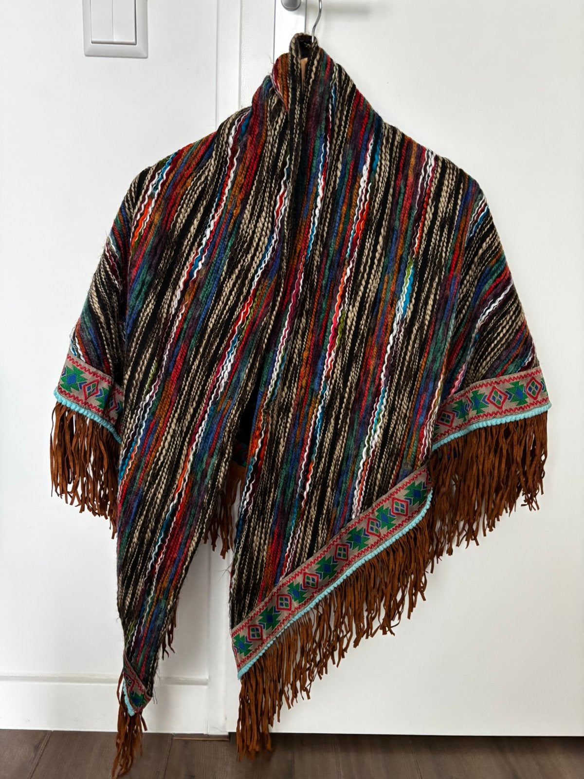 Mooie kleurrijke omslagdoek, boho/ibiza style, Ophalen, Zo goed als nieuw, Sjaal
