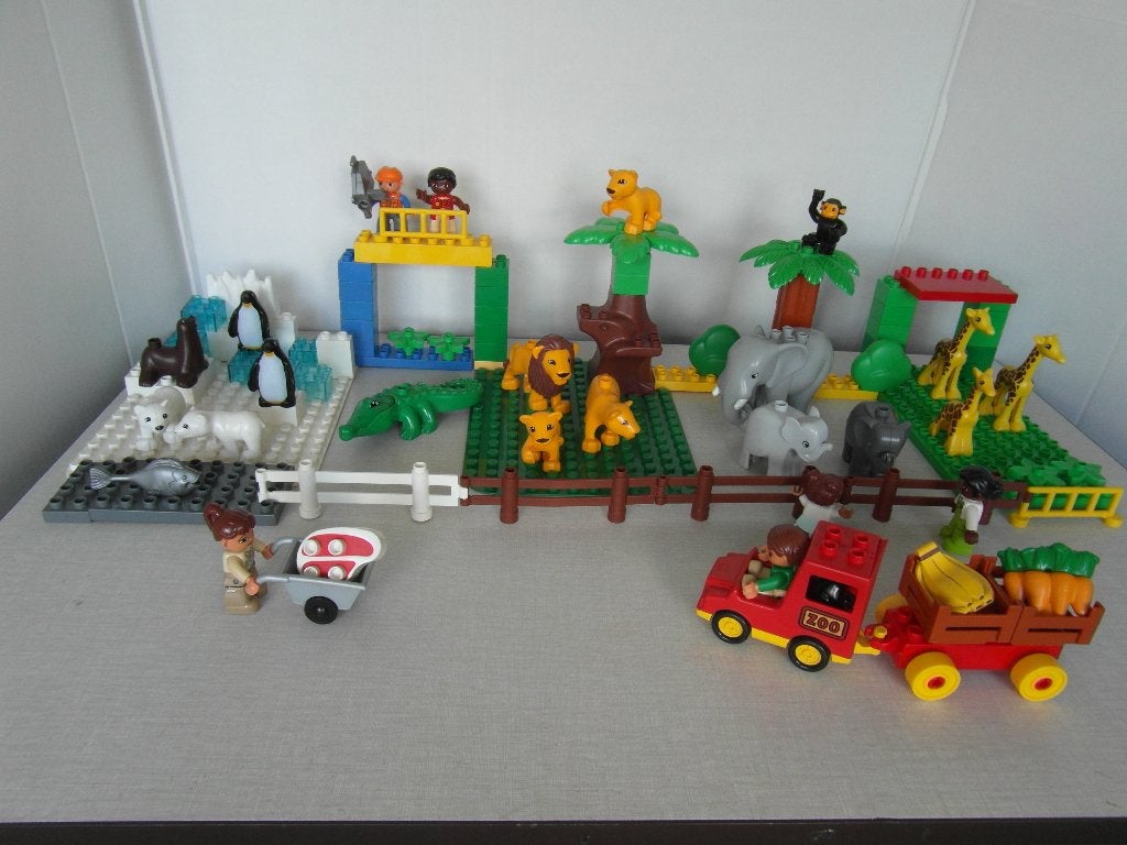 Duplo Dierentuin met 18 dieren, Ophalen of Verzenden, Zo goed als nieuw, Complete set, Duplo