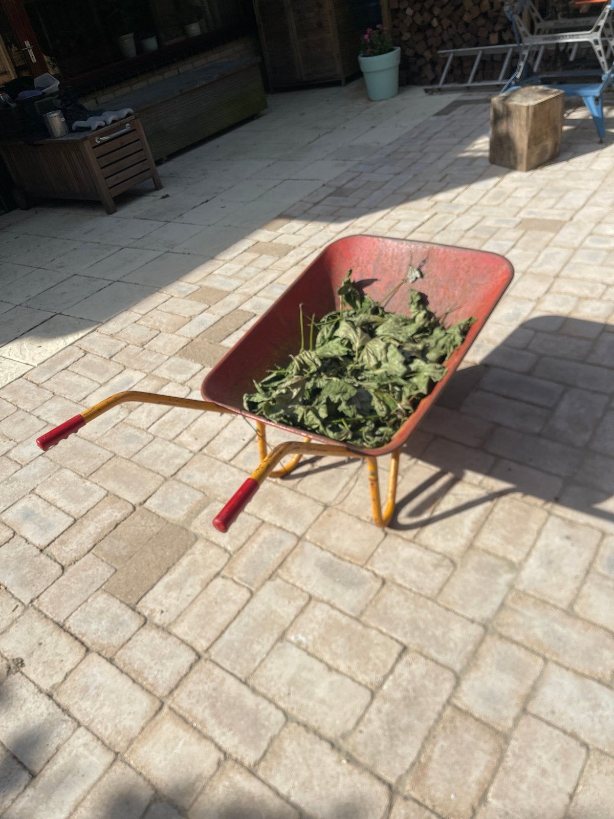 Stevige kruiwagen voor tuin en klussen, Ophalen, Gebruikt, Handmatig, Eenwielig