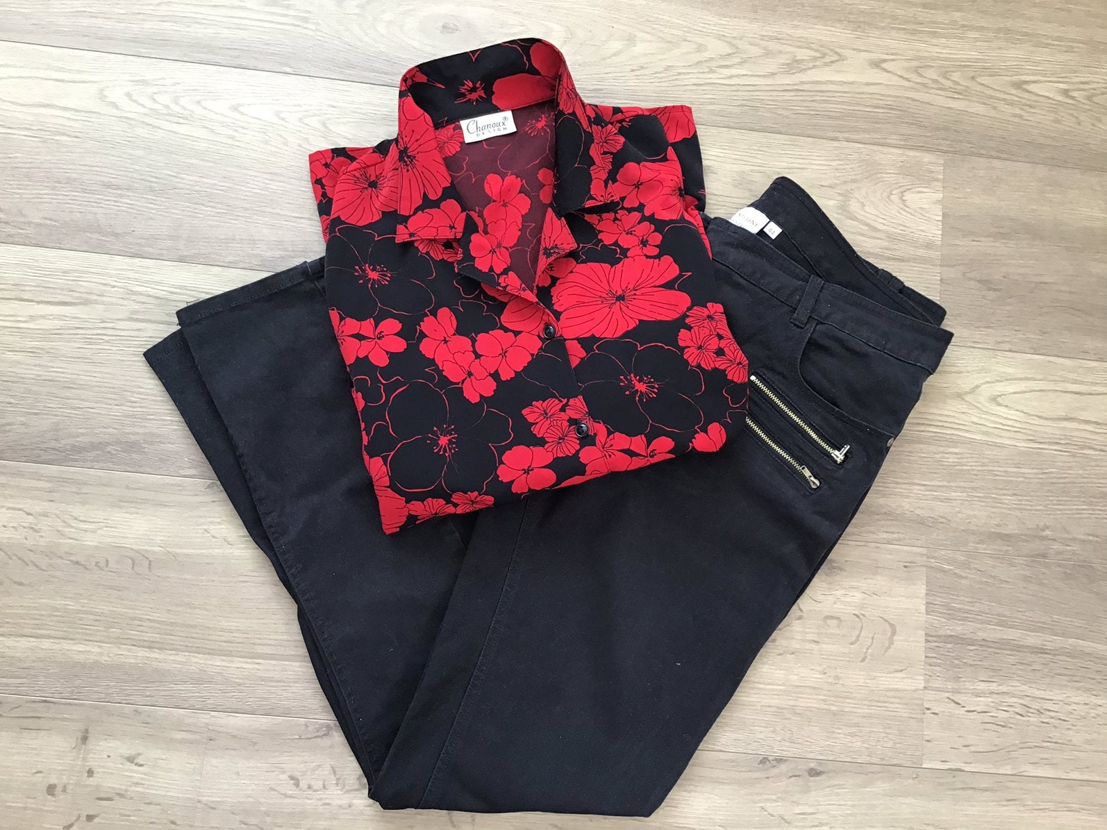 CHANOUX!Lúxe Blouse 44/46&TREND ONE!Fijne Jeans.Sámen:, Ophalen of Verzenden, Zo goed als nieuw