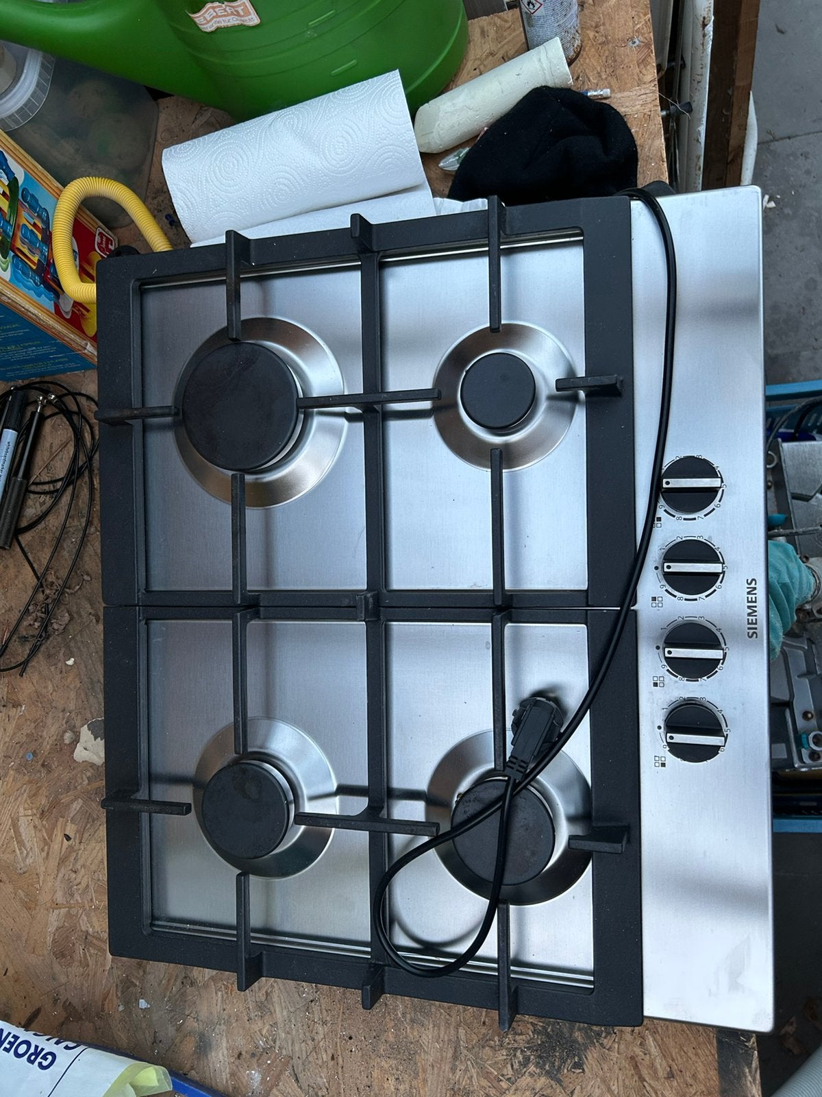 Nieuwe Siemens gaskookplaat, Witgoed en Apparatuur, Kookplaten, Ophalen, Nieuw, 4 kookzones, Inbouw