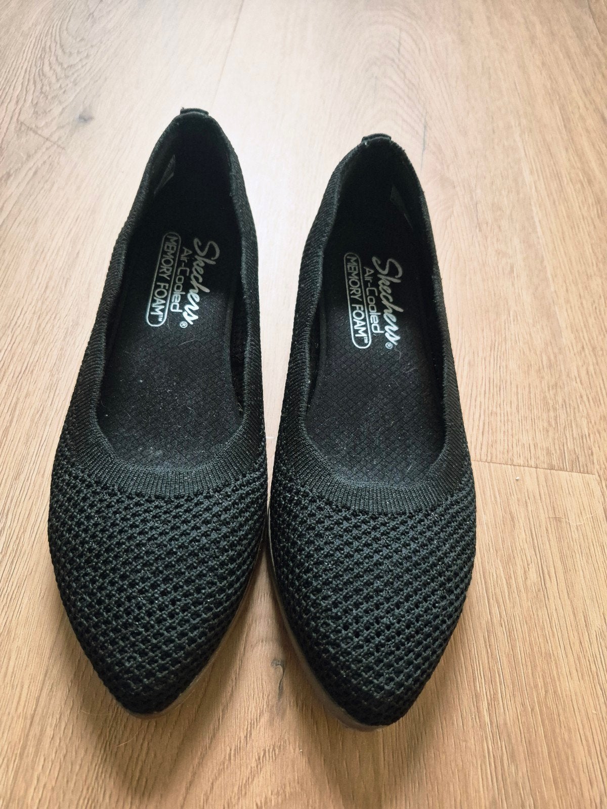 Skechers ballerina's zwart - maat 36.5, Kleding | Dames, Schoenen, Skechers, Zwart, Zo goed als nieuw, Ballerina's