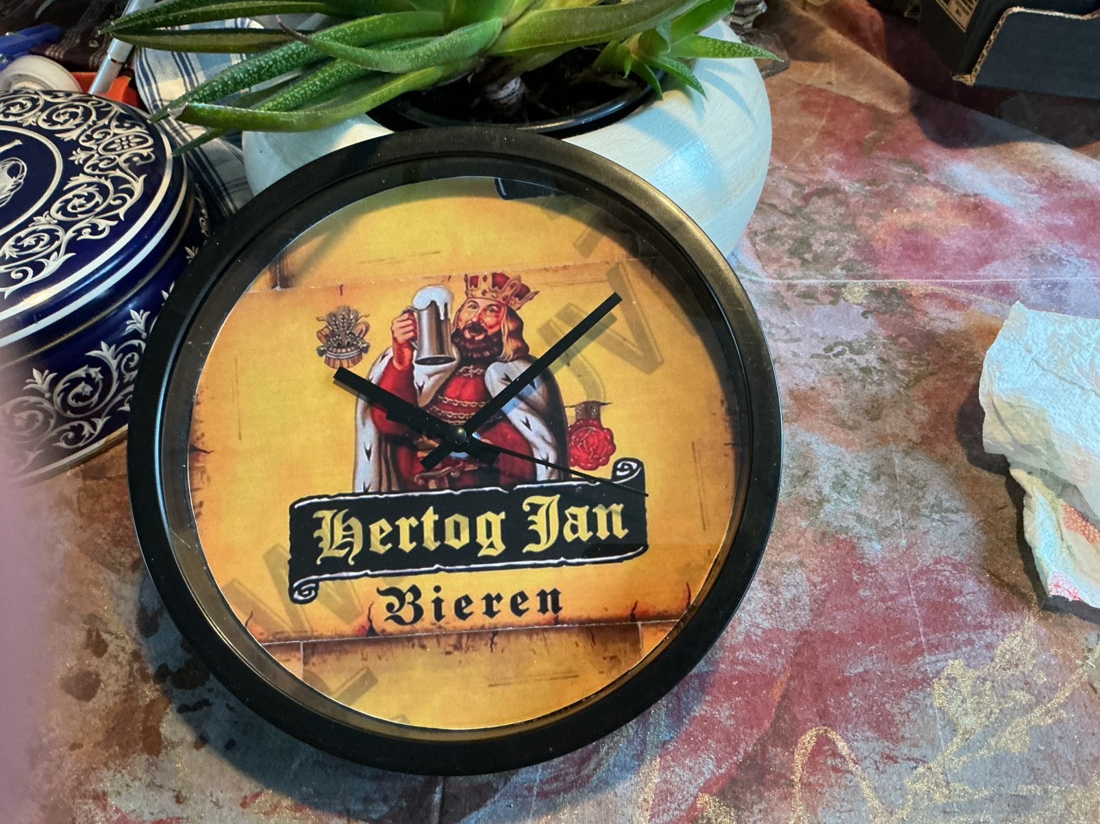 Hertog Jan klok, Verzamelen, Biermerken, Ophalen of Verzenden, Zo goed als nieuw, Reclamebord, Plaat of Schild, Hertog Jan