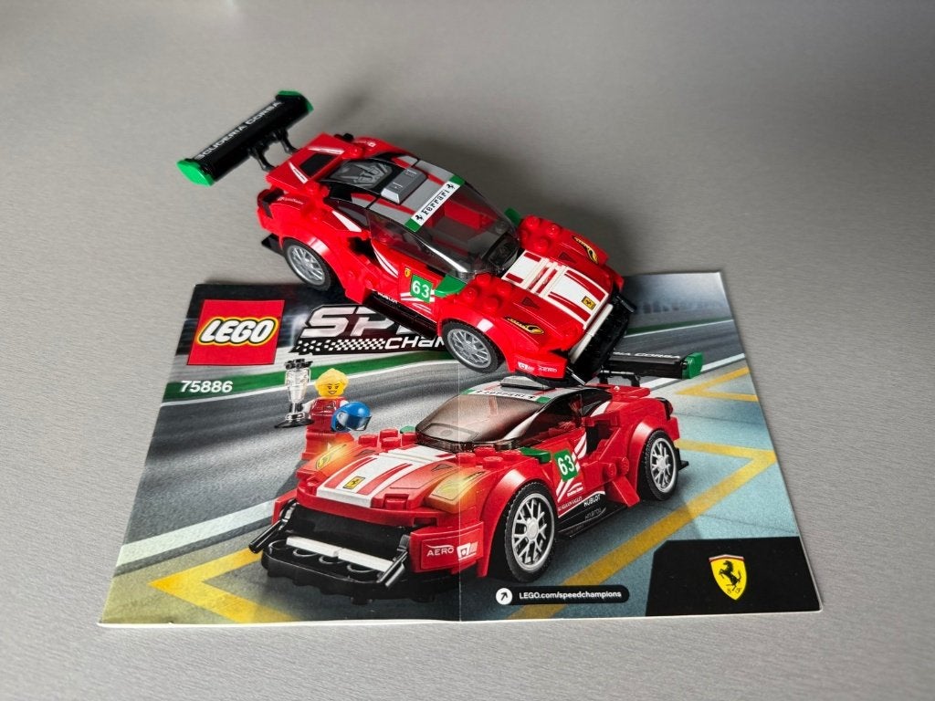Lego 75886 Ferrari 488 GT2 Scuderia Corsa, Kinderen en Baby's, Speelgoed | Duplo en Lego, Lego, Zo goed als nieuw, Speed Champions