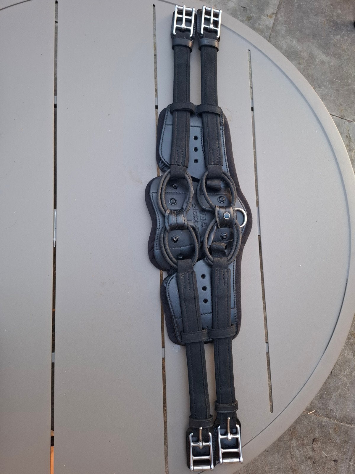 Stübben equisoft dressuursingel maat 75 cm zwart met pad, Dieren en Toebehoren, Ophalen of Verzenden, Singel, Stübben, Zacht onderlegd