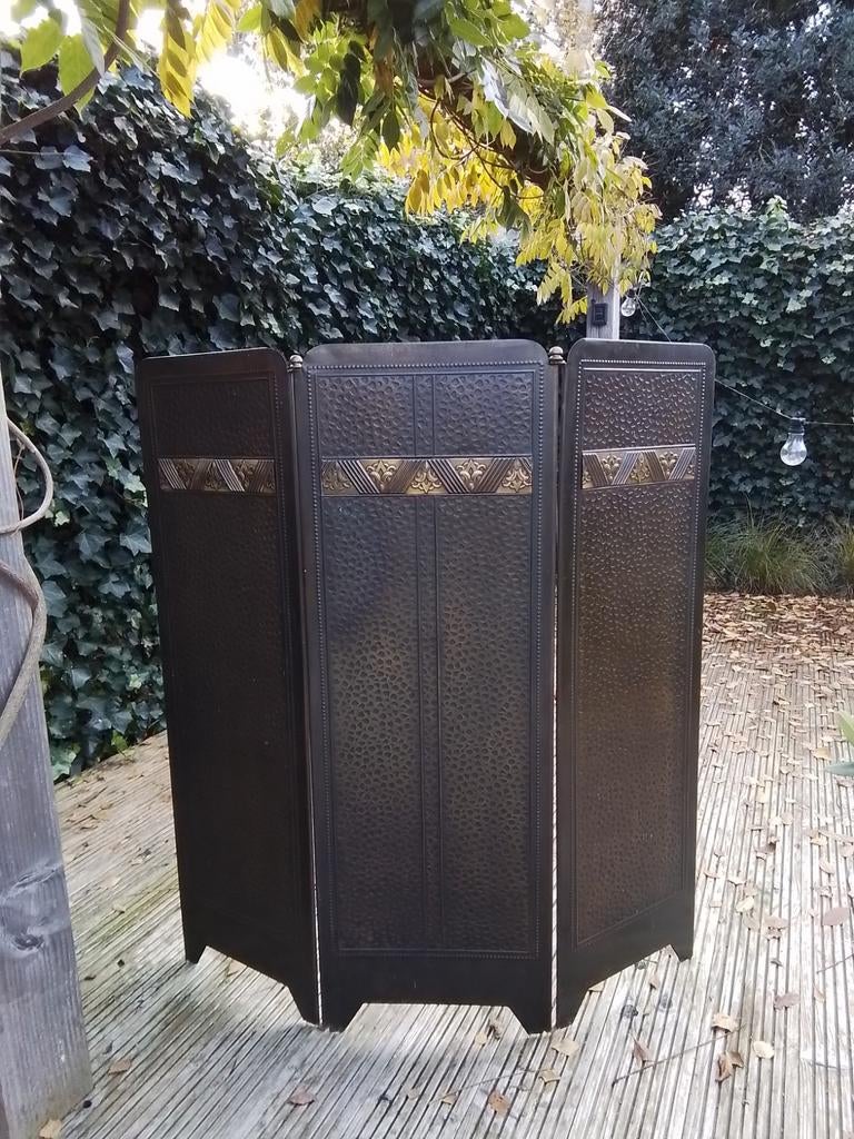 Antiek openhaardscherm / haardscherm, Ophalen of Verzenden, Gebruikt