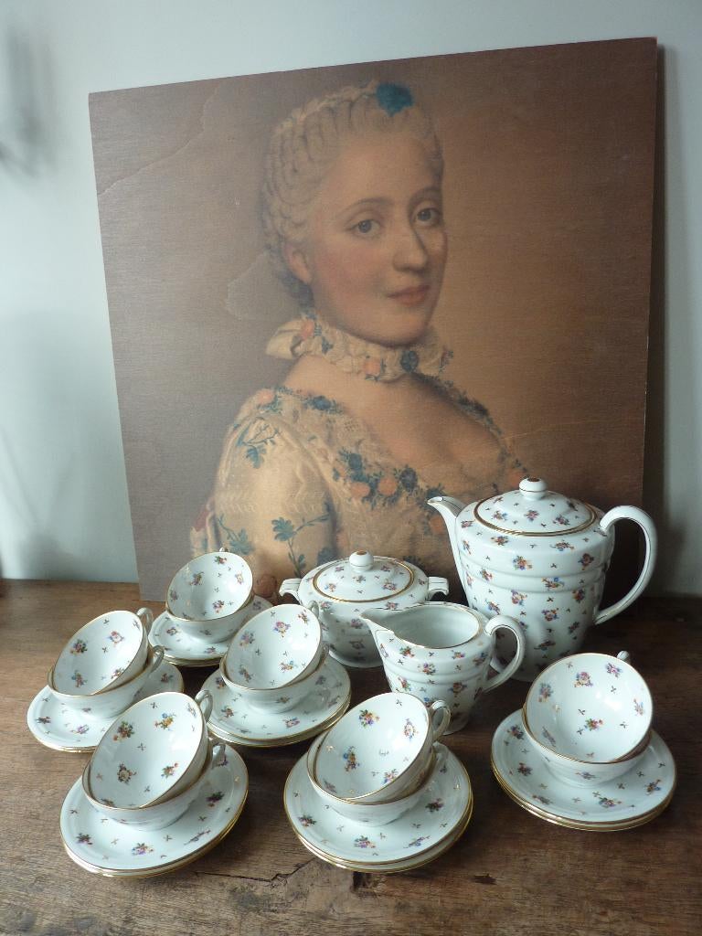 Frans theeservies Limoges, Ophalen of Verzenden