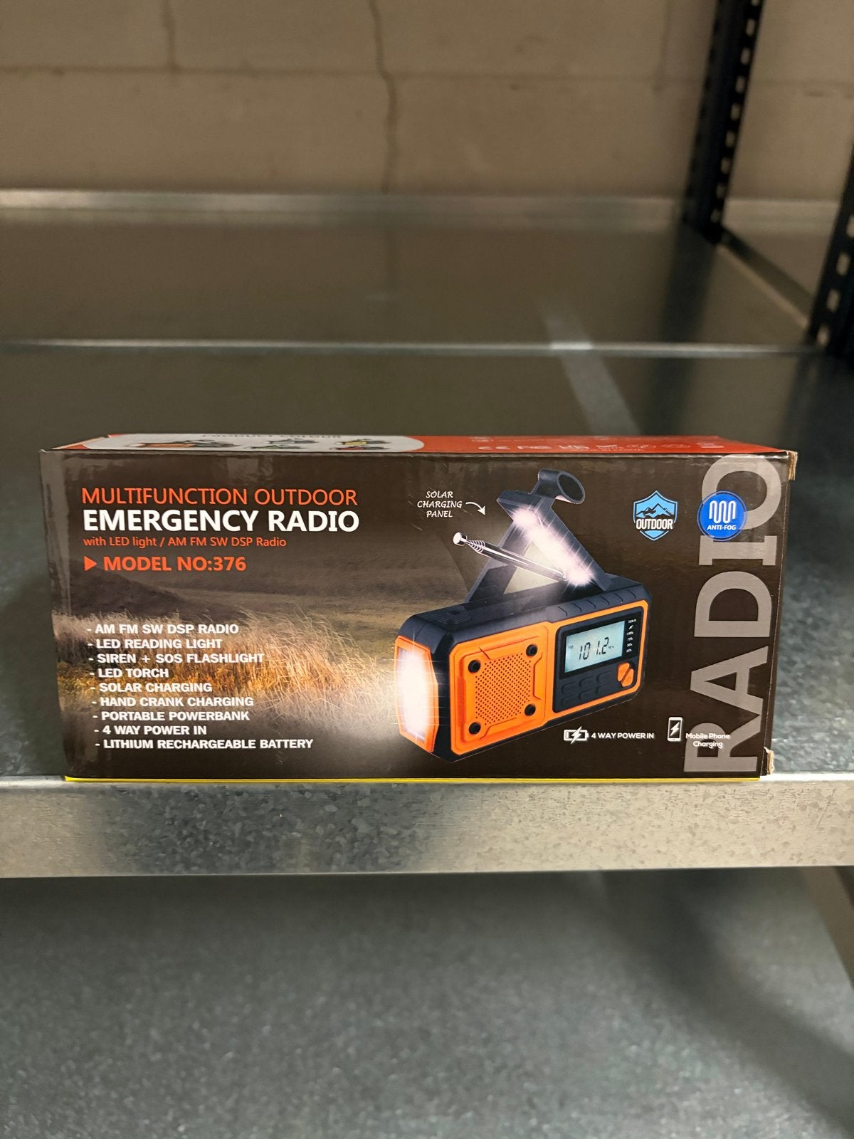 Multifunctionele Noodradio met LED Licht en Powerbank, Ophalen of Verzenden, Nieuw, Radio