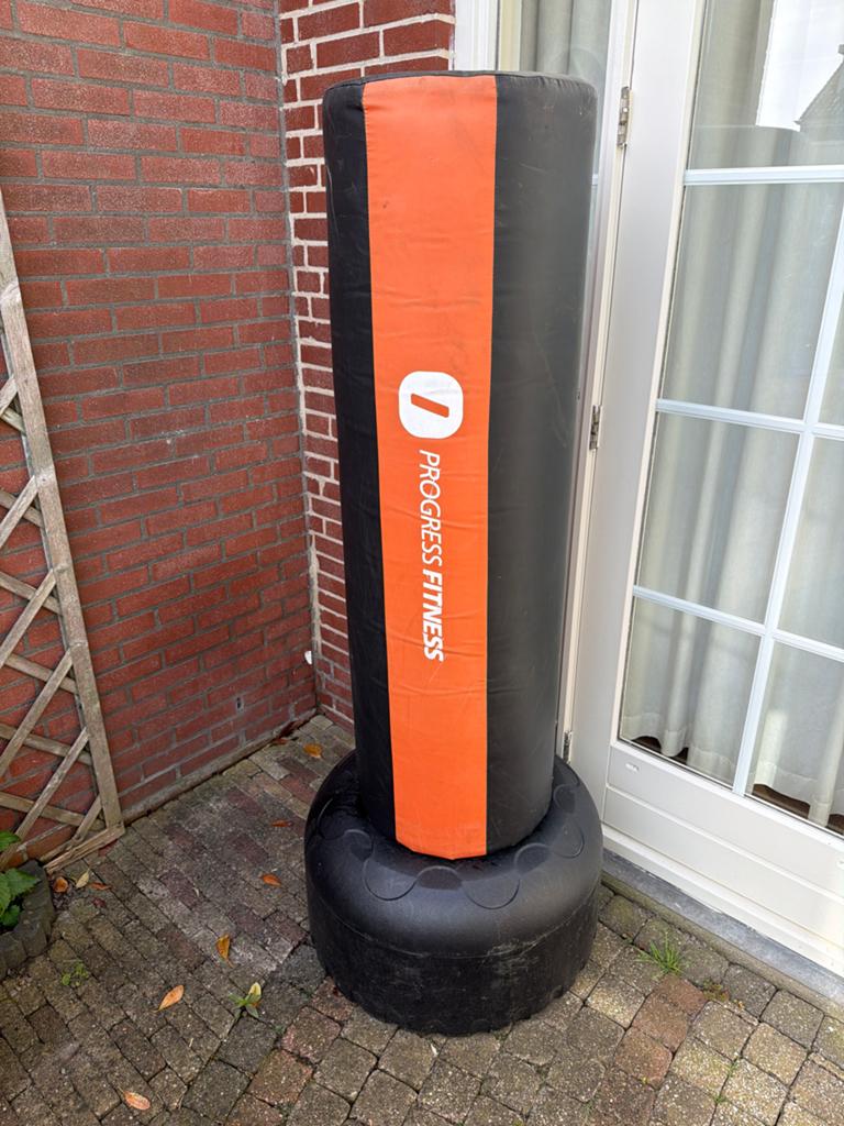 Progress Fitness Vrijstaande Bokszak - Zwart/Oranje, Ophalen of Verzenden, Gebruikt, Bokszak