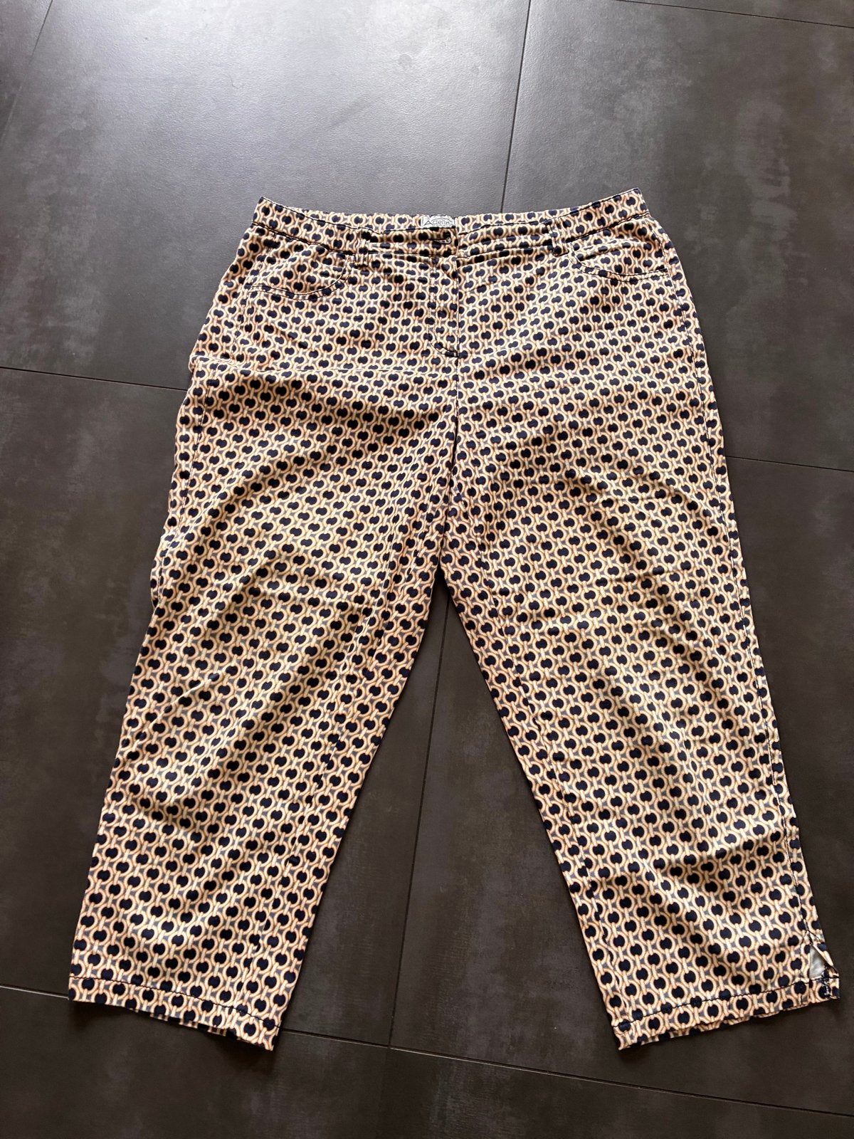 Adelina by Scheller Driekwart Broek met Patroon, Kleding | Dames, Grote Maten, Ophalen of Verzenden, Zo goed als nieuw, Blauw