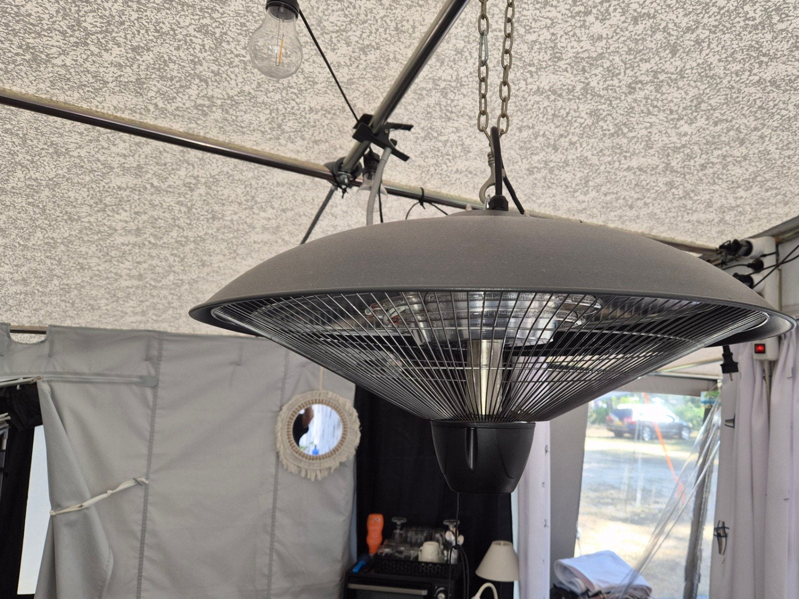 Terrasheater hangend, Ophalen, Zo goed als nieuw, Minder dan 5 meter