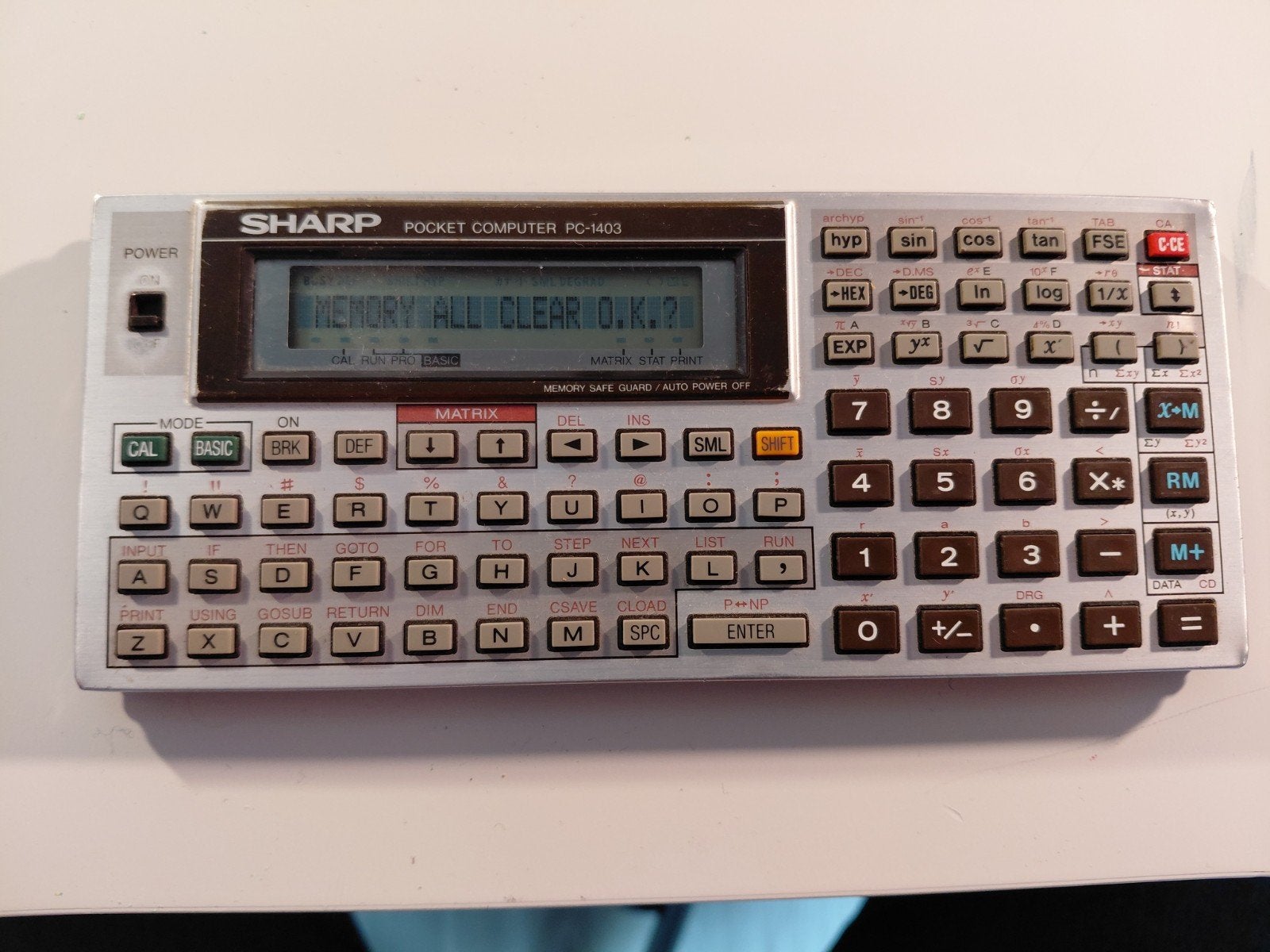 Sharp pocket computer rekenmachine PC-1430, Ophalen of Verzenden
