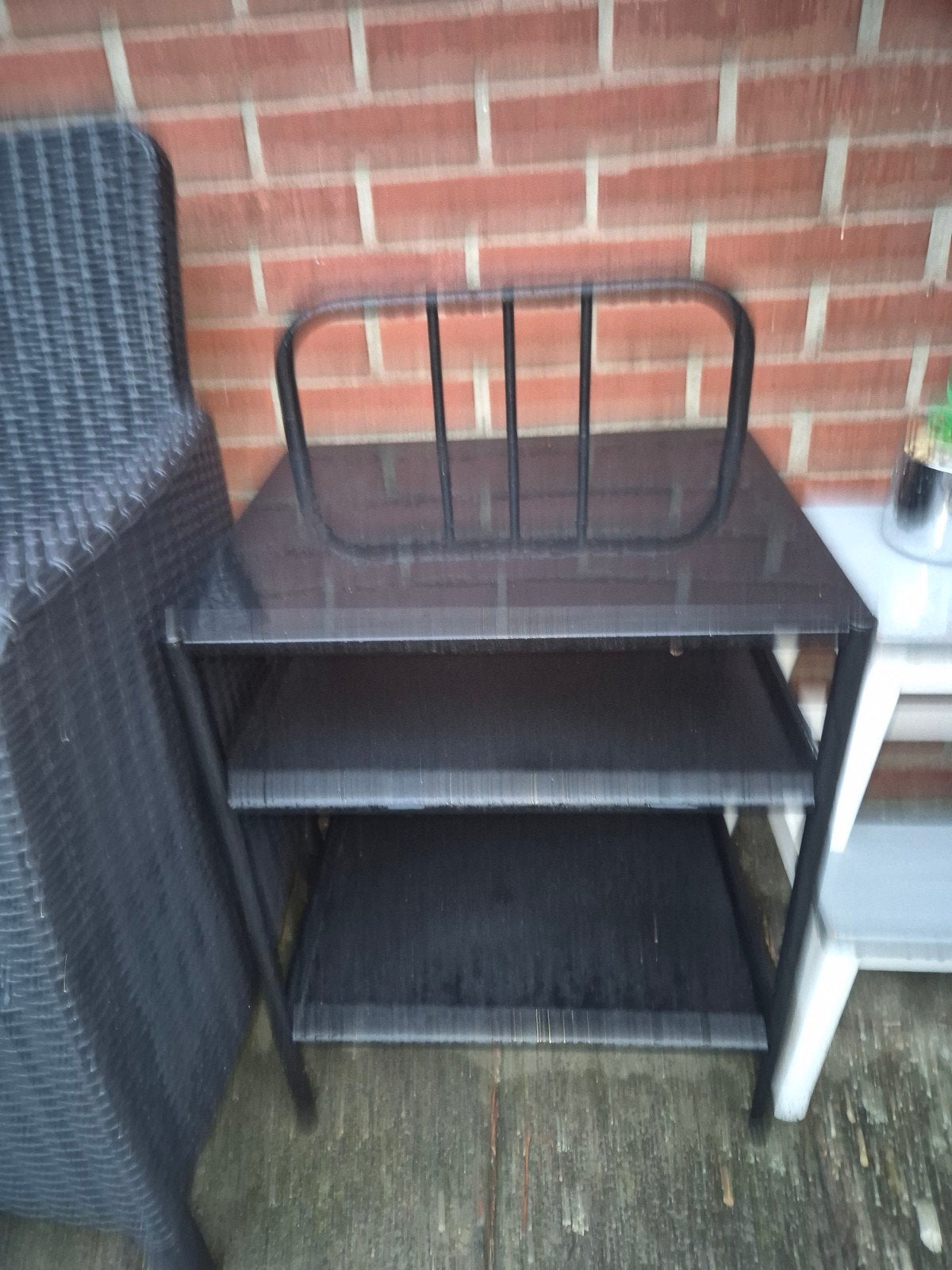Zwart metalen kastje 40x45x57 cm, Huis en Inrichting, Kasten | Overige, Ophalen, Gebruikt