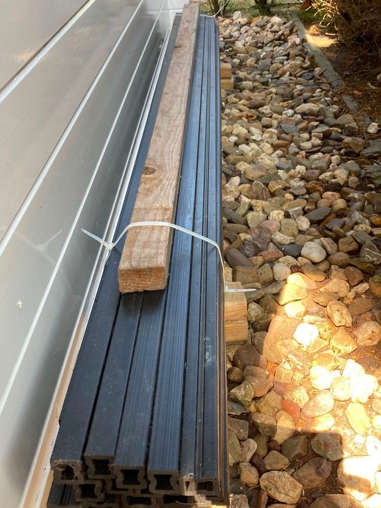 15 stuks balken composiet 220cm 4x3 cm grijs, Tuin en Terras, Palen, Balken en Planken, Ophalen, Nieuw, 180 tot 250 cm, Balken