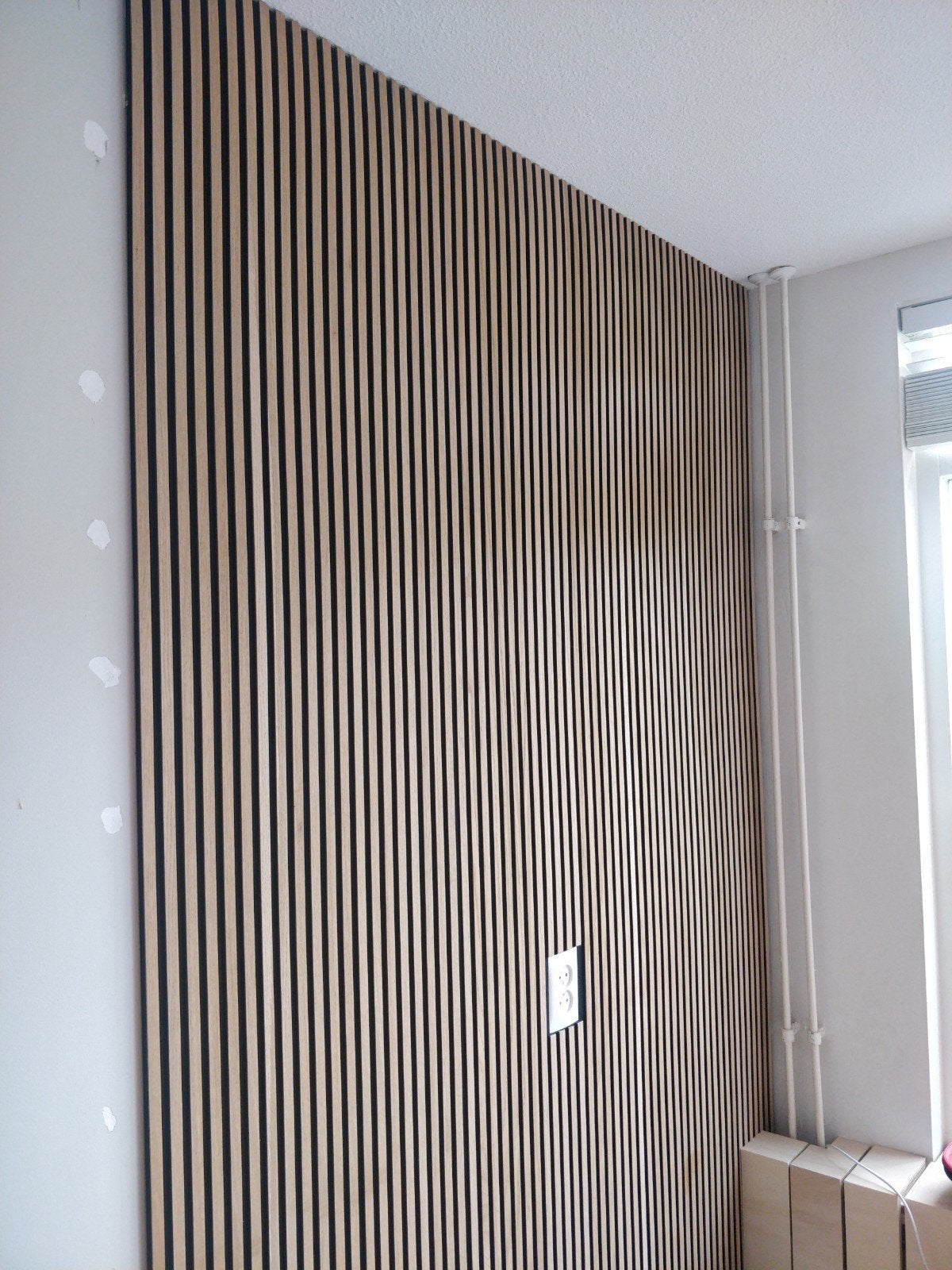 Gebruikte wandpanelen (242x52cm elk, 4 stuks) te koop, Hout, Wandbord of Wandpaneel, 52 cm, Ophalen
