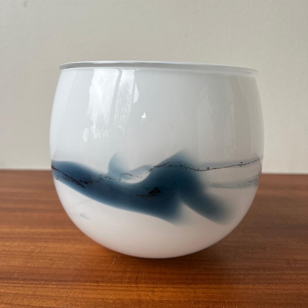 Vintage Deens design glas schaal Holmegaard Michael Bang, Ophalen of Verzenden