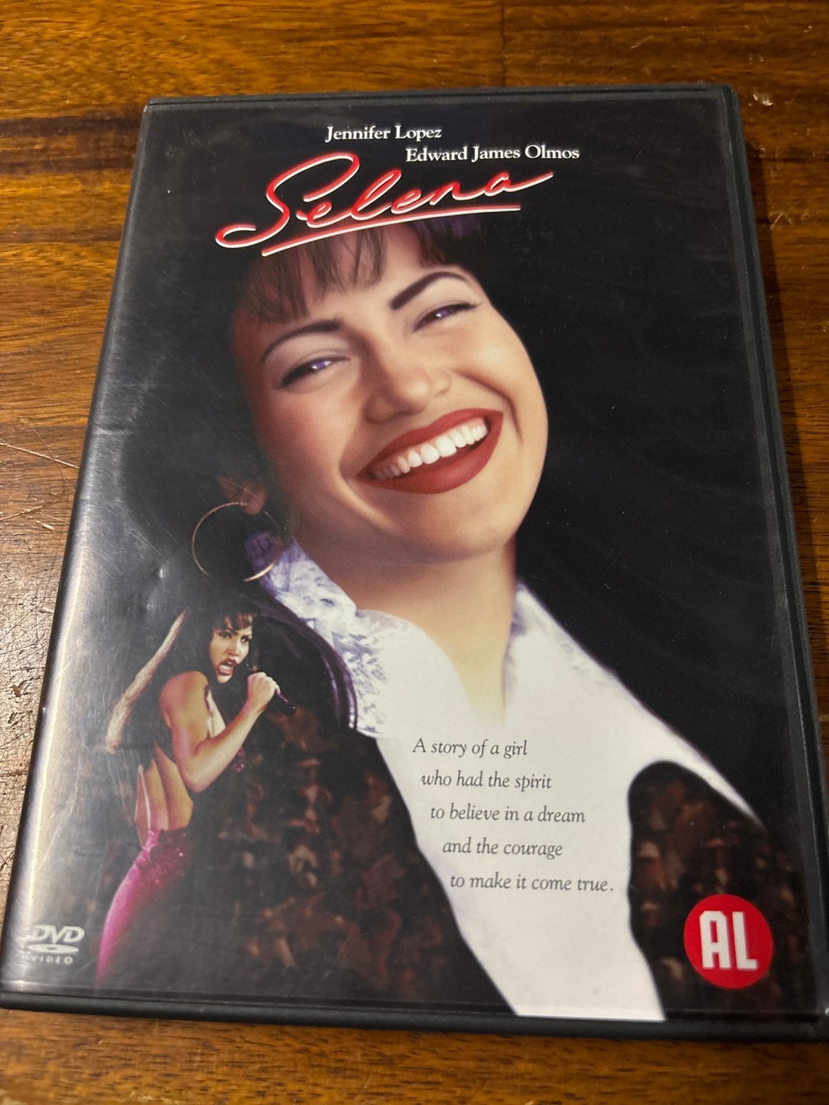 Selena DVD - Jennifer Lopez - Muziekfilm, Alle leeftijden, Nederlands, Ophalen of Verzenden, Inclusief doosje