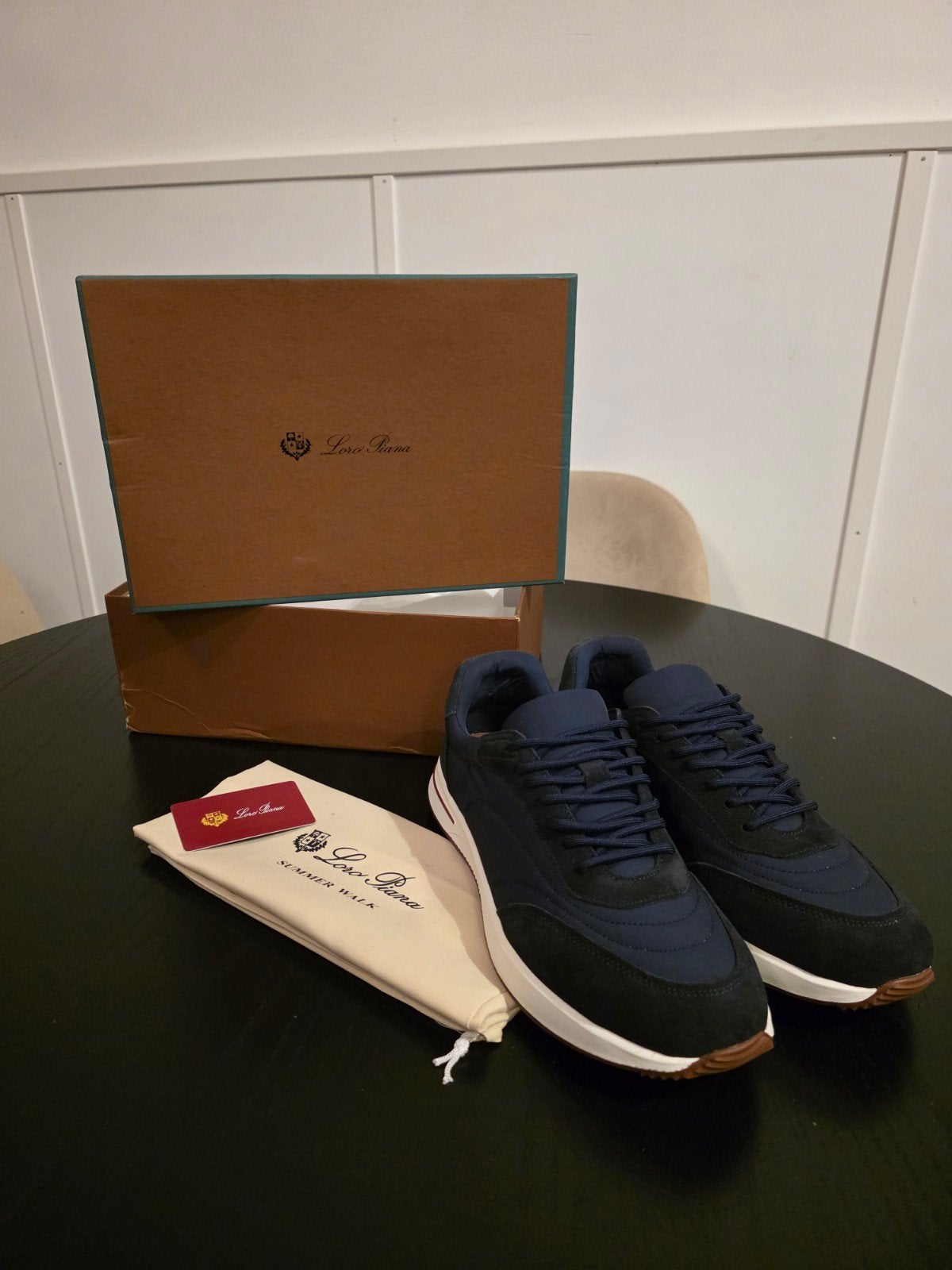 150 Week End Walk LP heren navy blauw, Kleding | Heren, Schoenen, Ophalen of Verzenden, Nieuw, Loro Piana