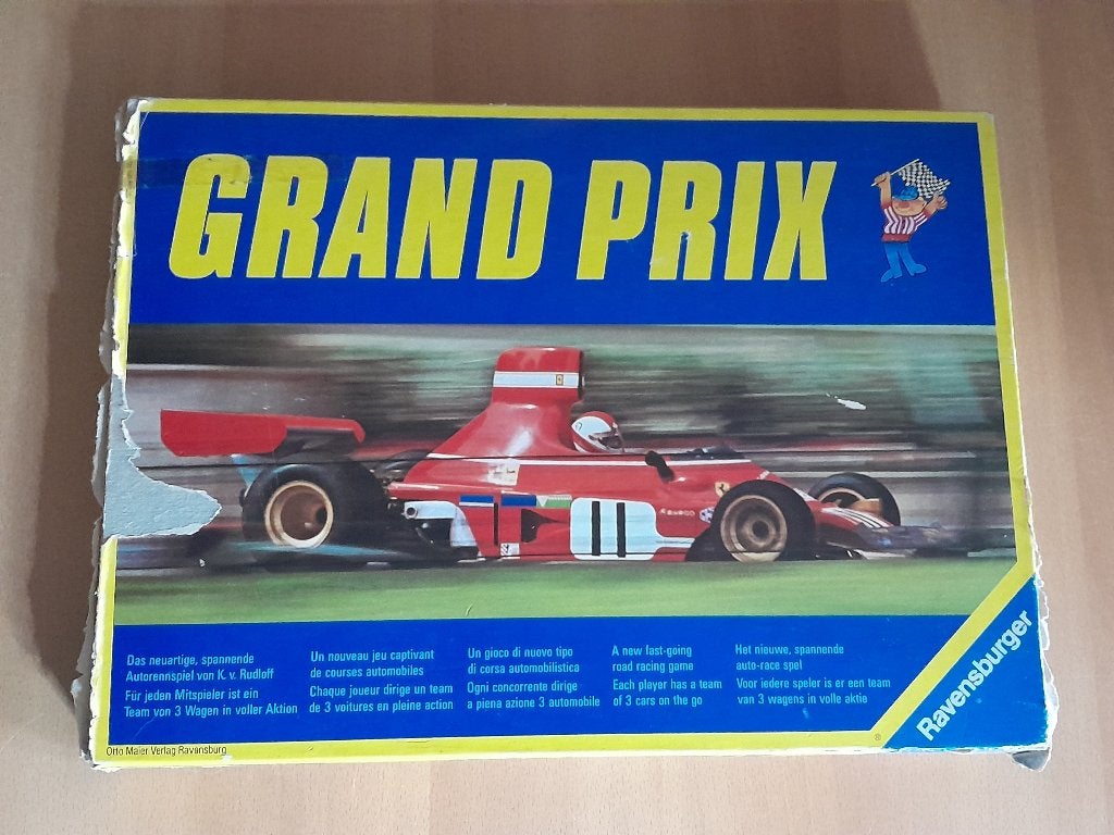 Grand Prix spel van Ravensburger uit 1975 ( Formule 1 Race ), Vijf spelers of meer, Ophalen, Gebruikt, Ravensburger