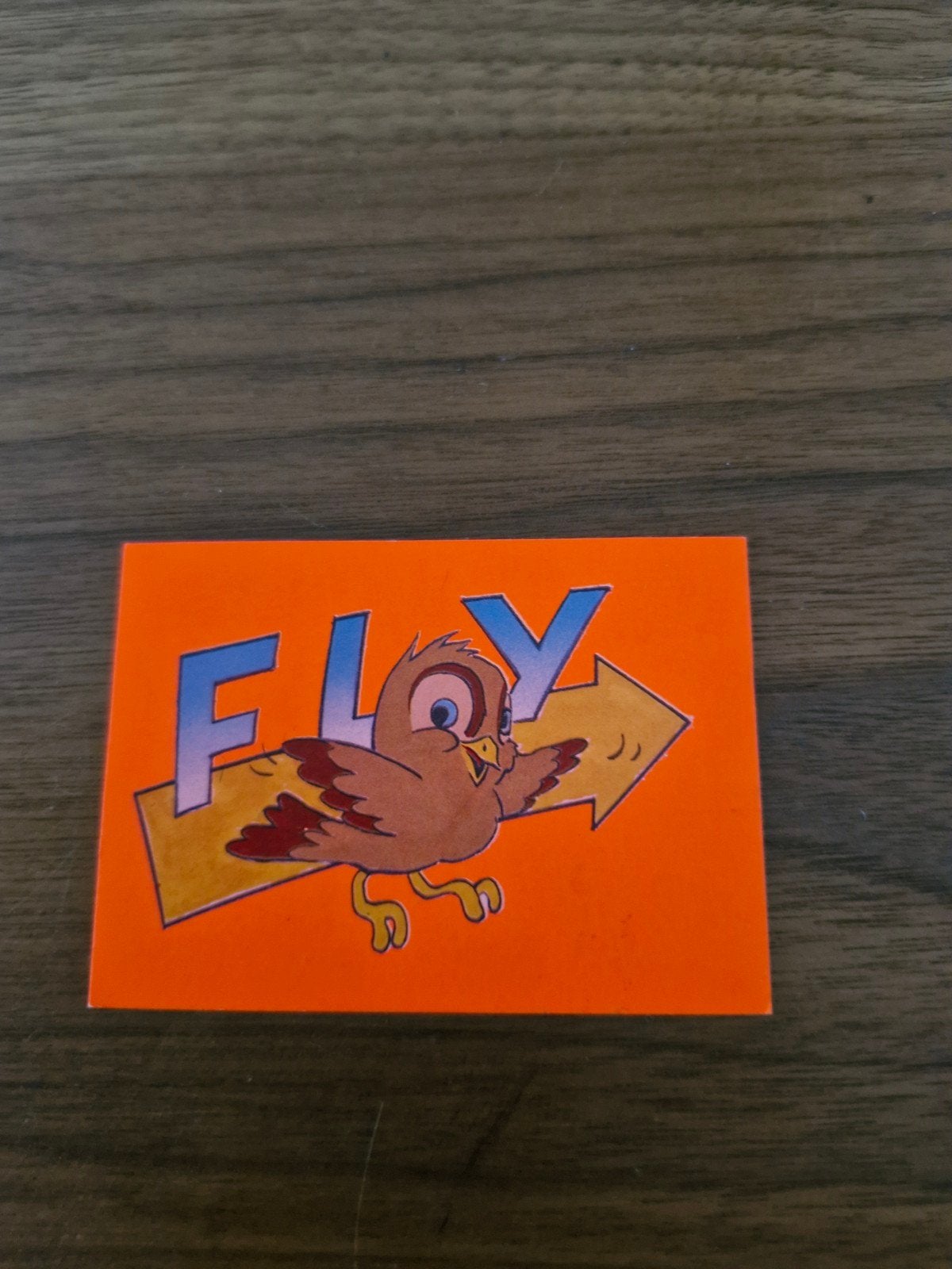 9472 Leuke 'Fly' sticker met vogel en pijl, Ophalen of Verzenden, Gebruikt, Overige typen