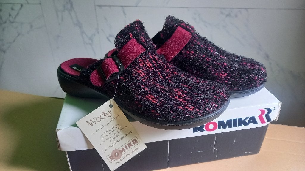Romika muiltjes/pantoffels, Nieuw, Romika, Rood, Sandalen of Muiltjes
