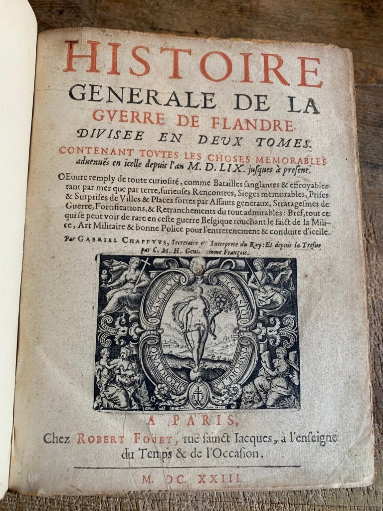 Chappuys Histoire generale de la guerre de Flandre 1623, Ophalen of Verzenden