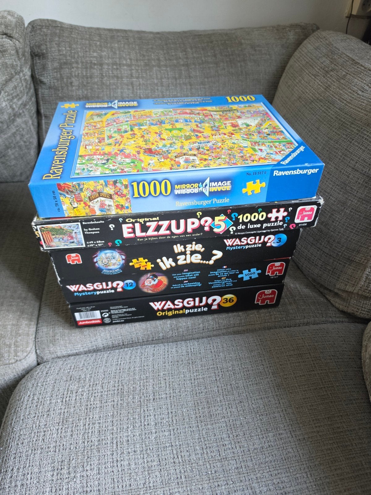 puzzels, Ophalen, 500 t/m 1500 stukjes, Gebruikt