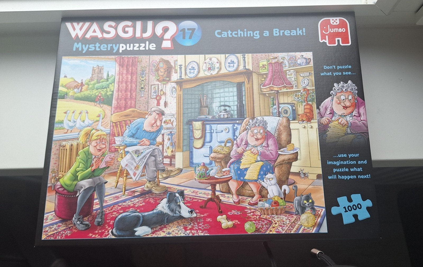 Wasgij Mystery 17 Catching a Break! 1000 stukjes, Ophalen, 500 t/m 1500 stukjes, Zo goed als nieuw, Legpuzzel