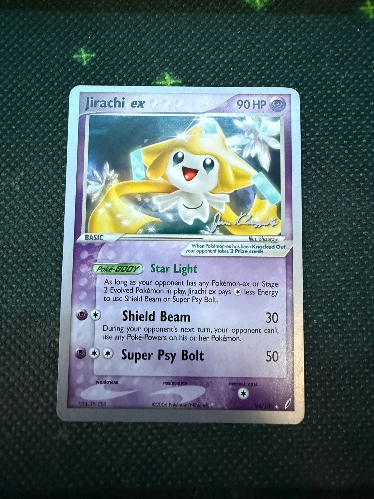 Pokémon Jirachi ex 94/100 – World Championships 2008 – NM, Ophalen of Verzenden, Zo goed als nieuw