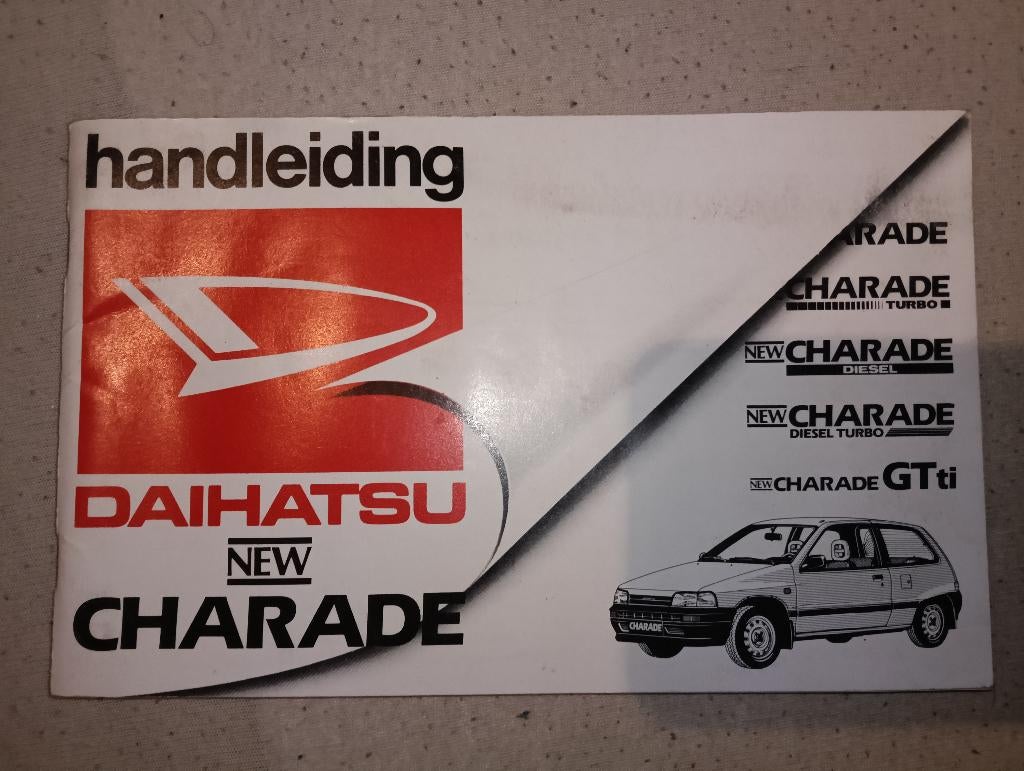 Instructieboekje Daihatsu Charade, Ophalen
