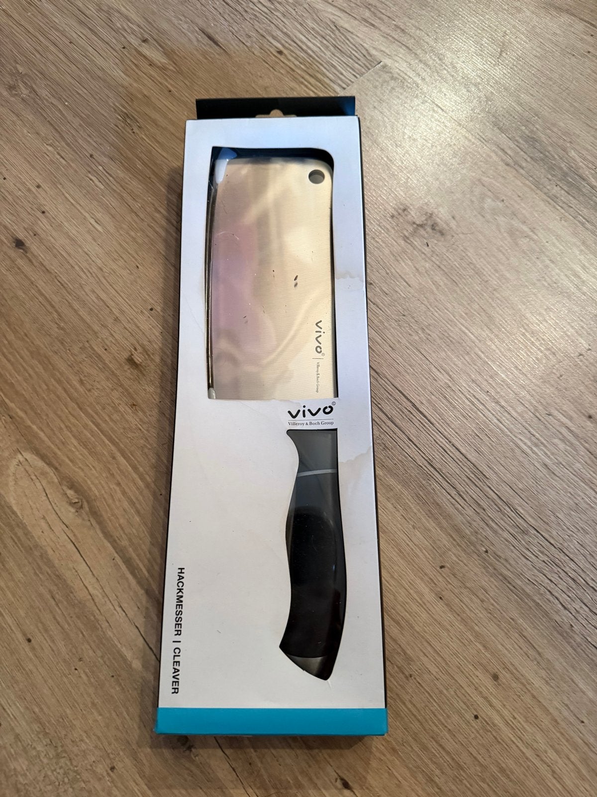 Vivo (Villeroy & Boch Group) Hakmes / Cleaver, Huis en Inrichting, Keuken | Bestek, Keukenmes, Nieuw, Ophalen of Verzenden, Rvs of Chroom