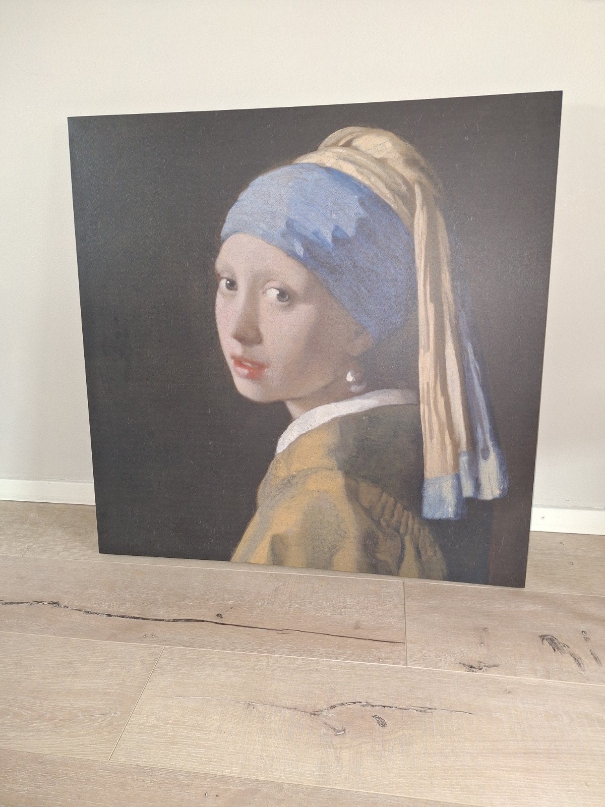 Meisje met de Parel - Canvas 80x80 cm, Ophalen, Doek, Portret of Personen, Klassiek