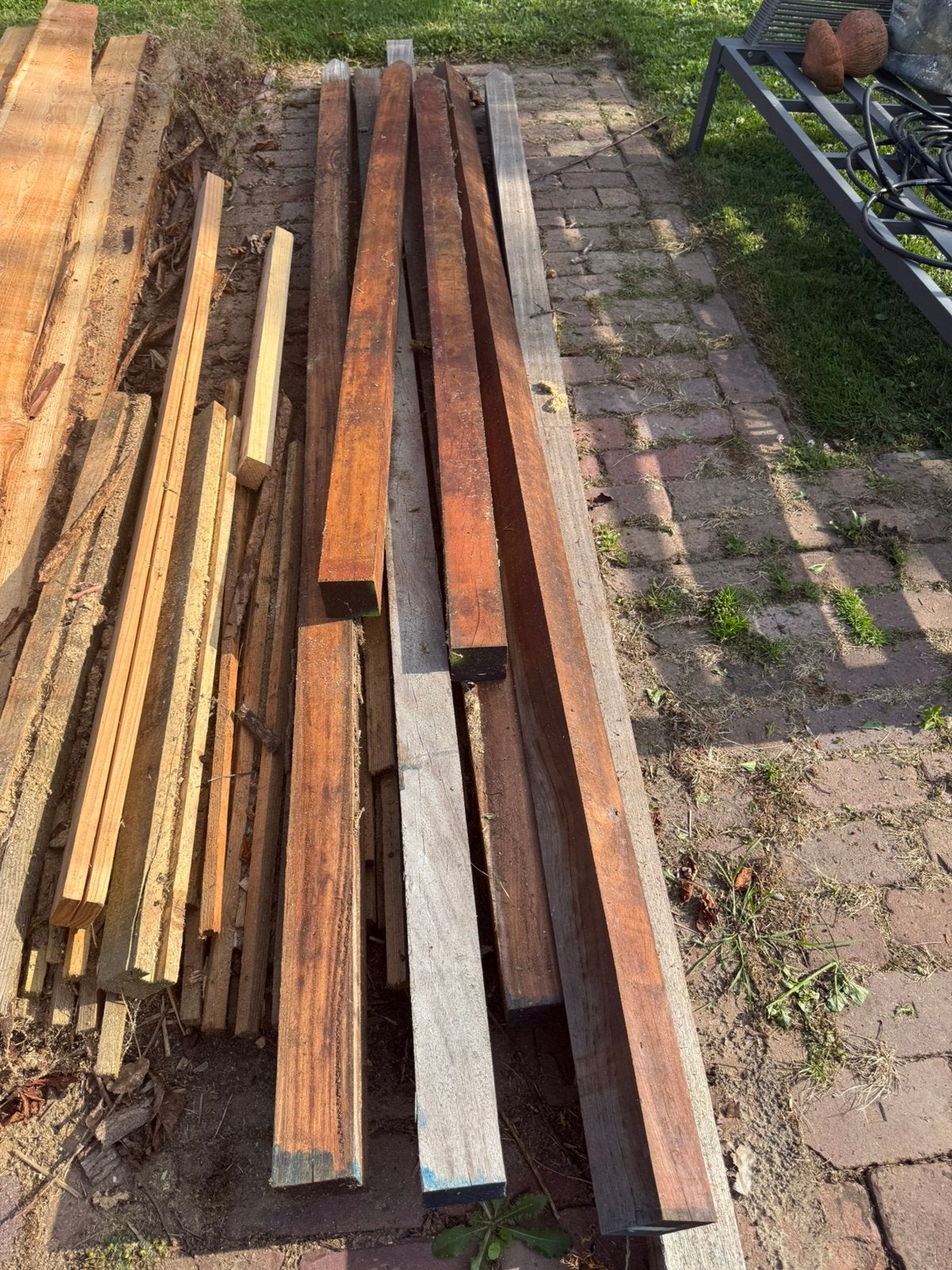 Hardhouten palen, Ophalen, Zo goed als nieuw, 250 cm of meer, Palen
