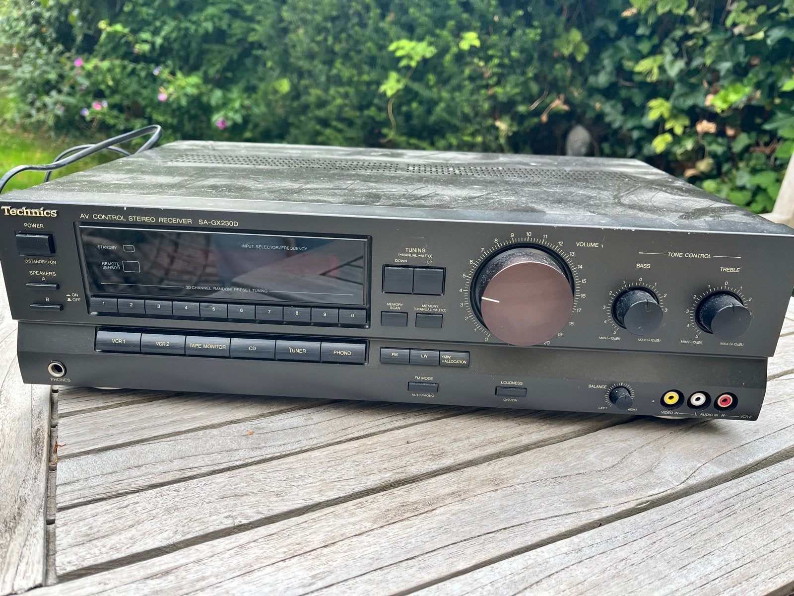 Technics SA-GX230D AV Control Stereo Receiver Versterker, Gebruikt, 60 tot 120 watt, Stereo, Ophalen