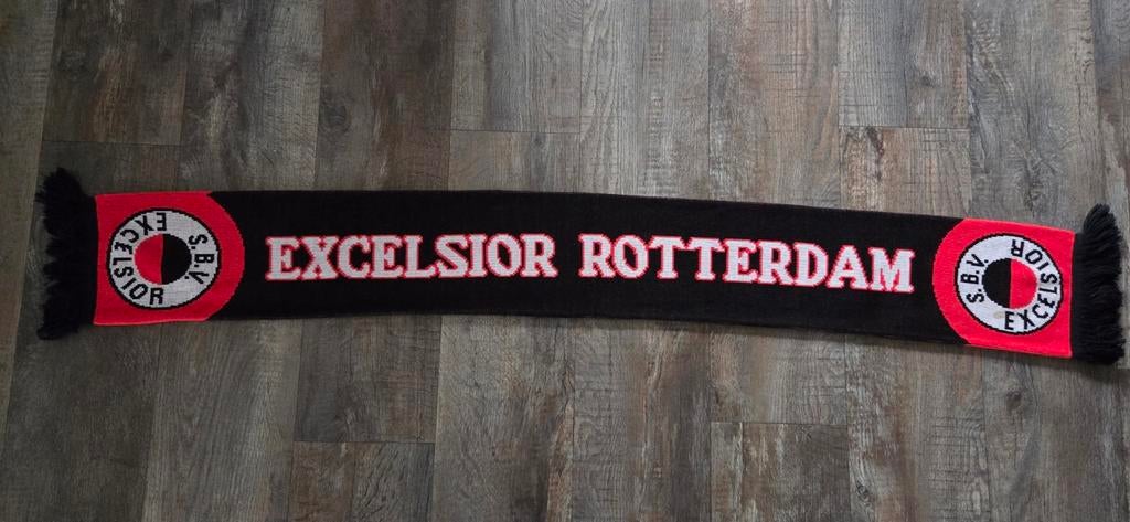 Sjaal Excelsior Rotterdam, Verzamelen, Ophalen of Verzenden, Zo goed als nieuw, Overige binnenlandse clubs, Vaantje of Sjaal